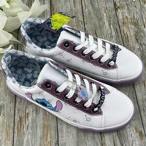 Women’s Disney Stitch Low Top Lace Up Sneaker Shoes Size 9.5
